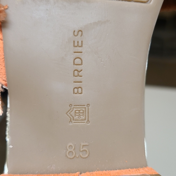 Birdies Ani Coral suede fringe mule slide size 8 1/2 - Picture 9 of 9